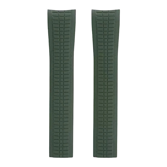 Aquanaut Rubber Strap In Army Green for 5164/5167 Models