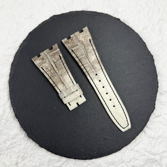 Ap offshore alligator strap for 42mm models (White Himalayan)