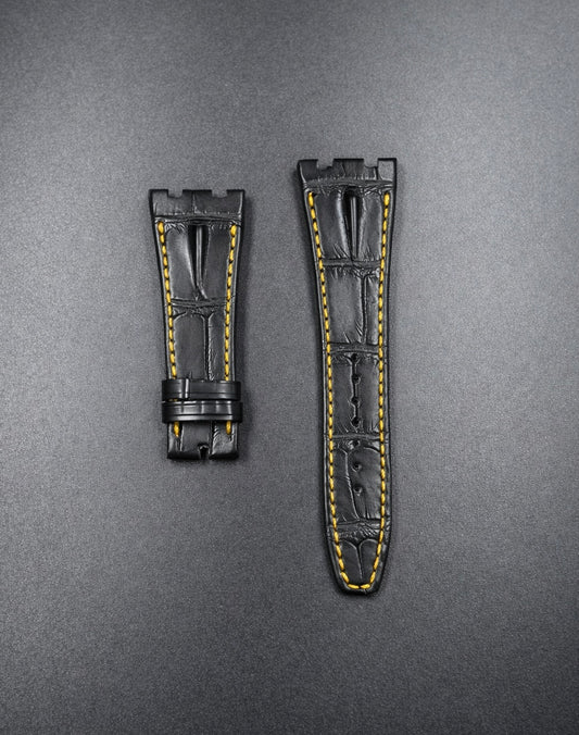 Ap offshore alligator strap for 42mm models volcano