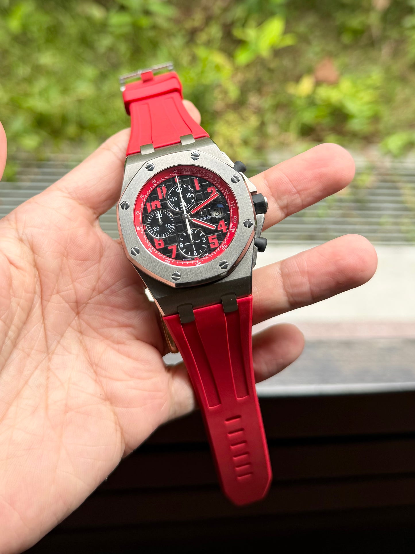 Red Rubber Strap for Ap 42mm