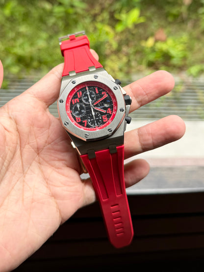 Red Rubber Strap for Ap 42mm