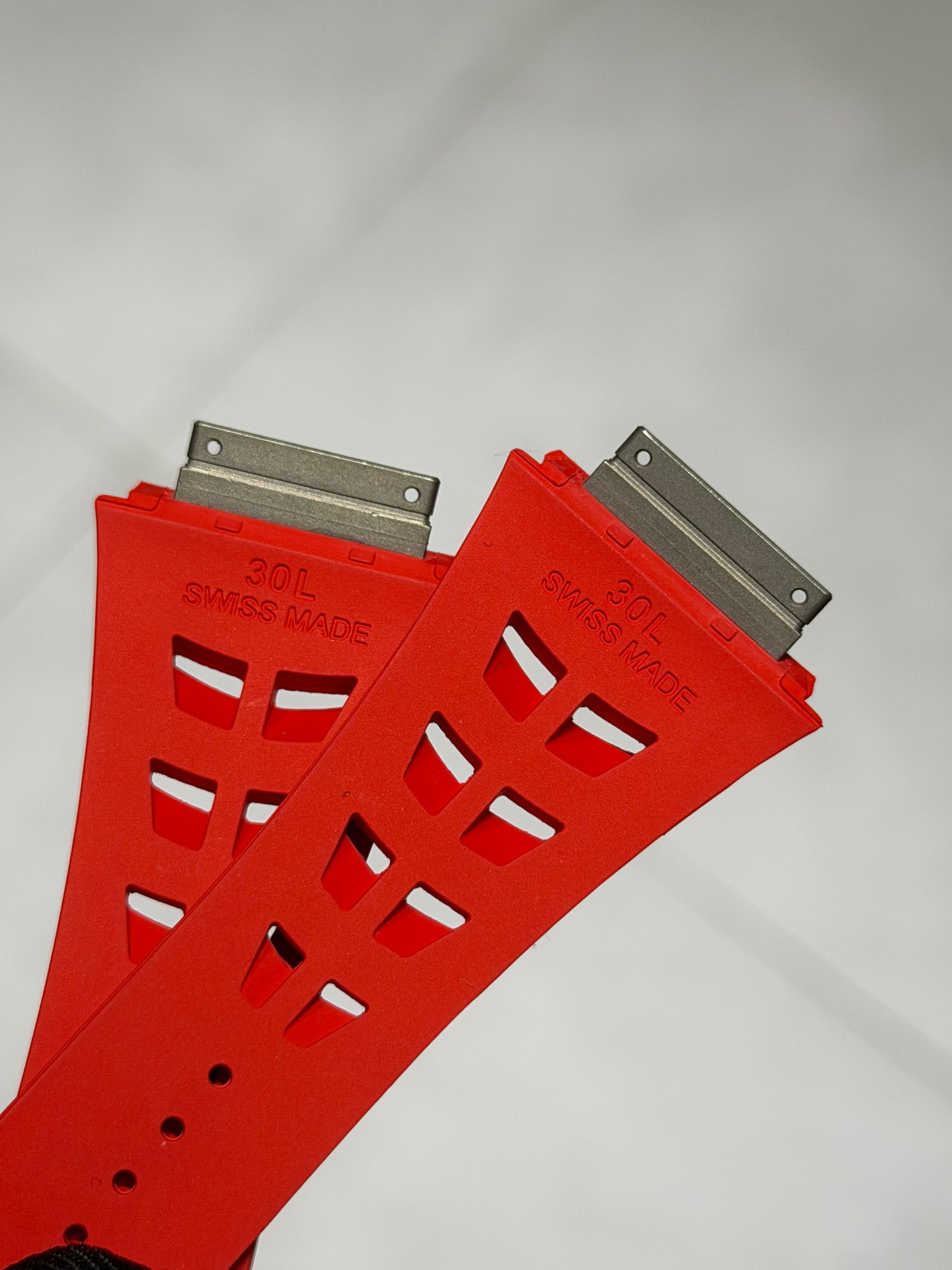 Richard Mille red 30L rubber strap for rm30 models 
