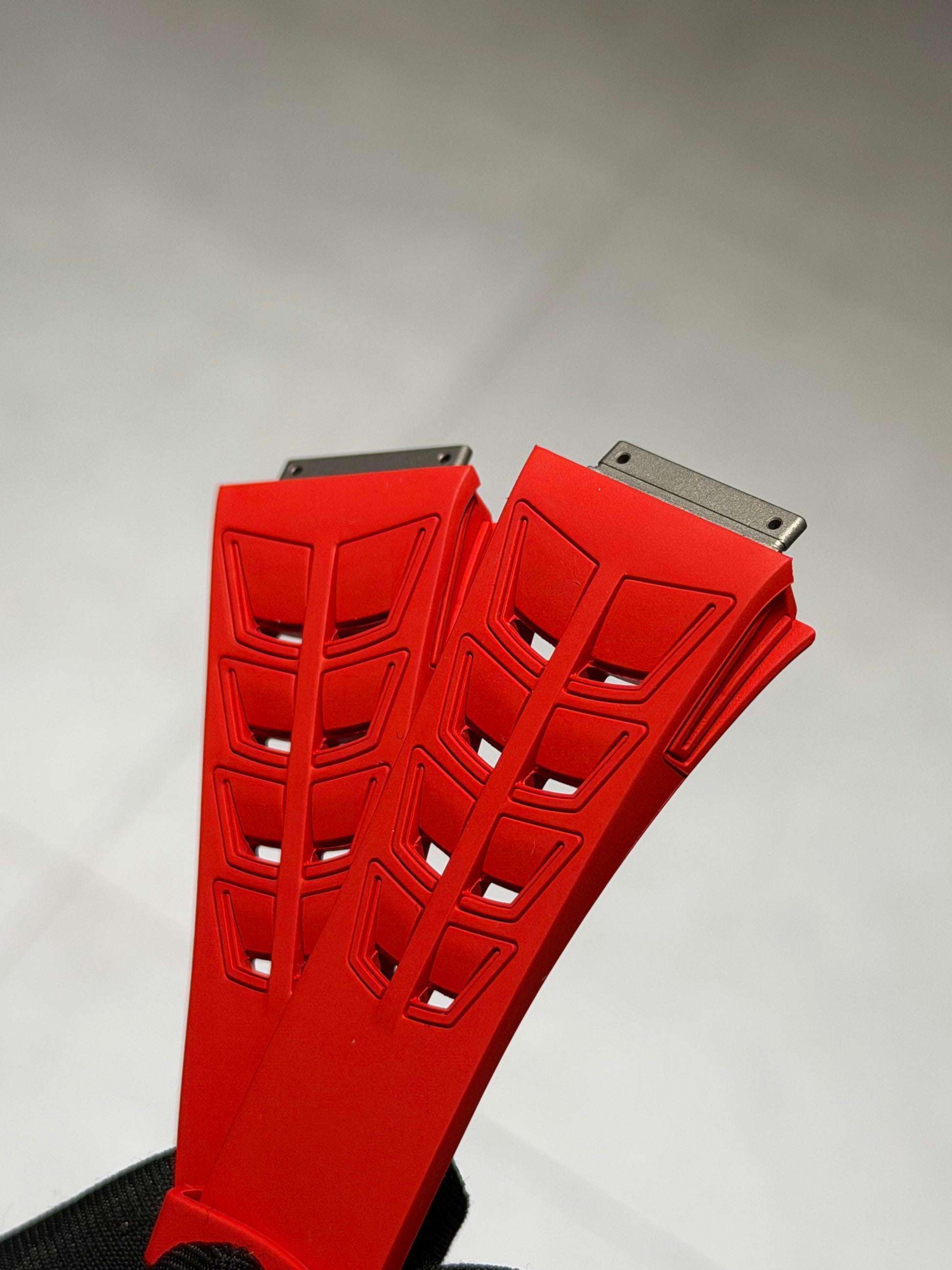 Red Richard Mille rubber strap 