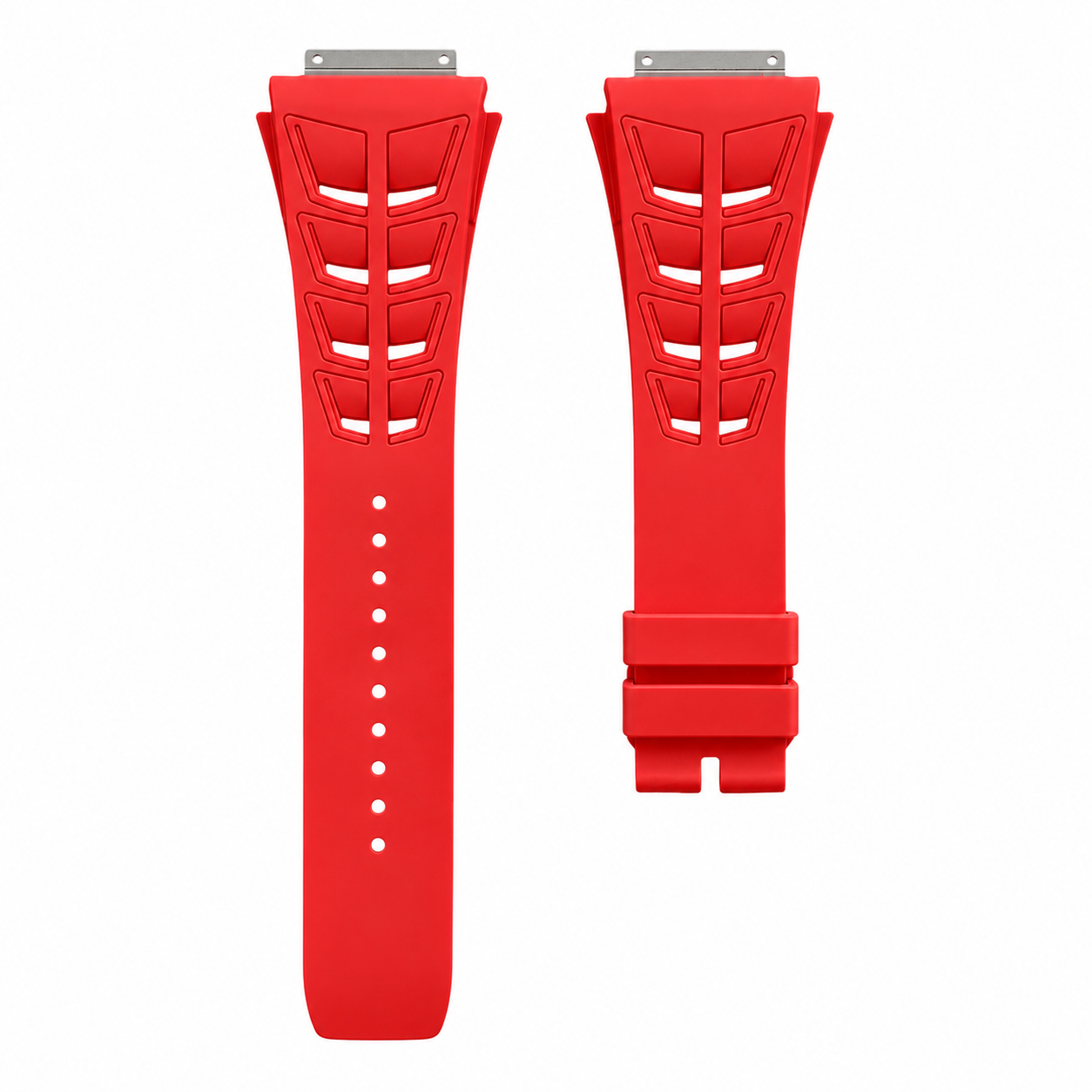 Rm30 red large rubber strap with 4 vents