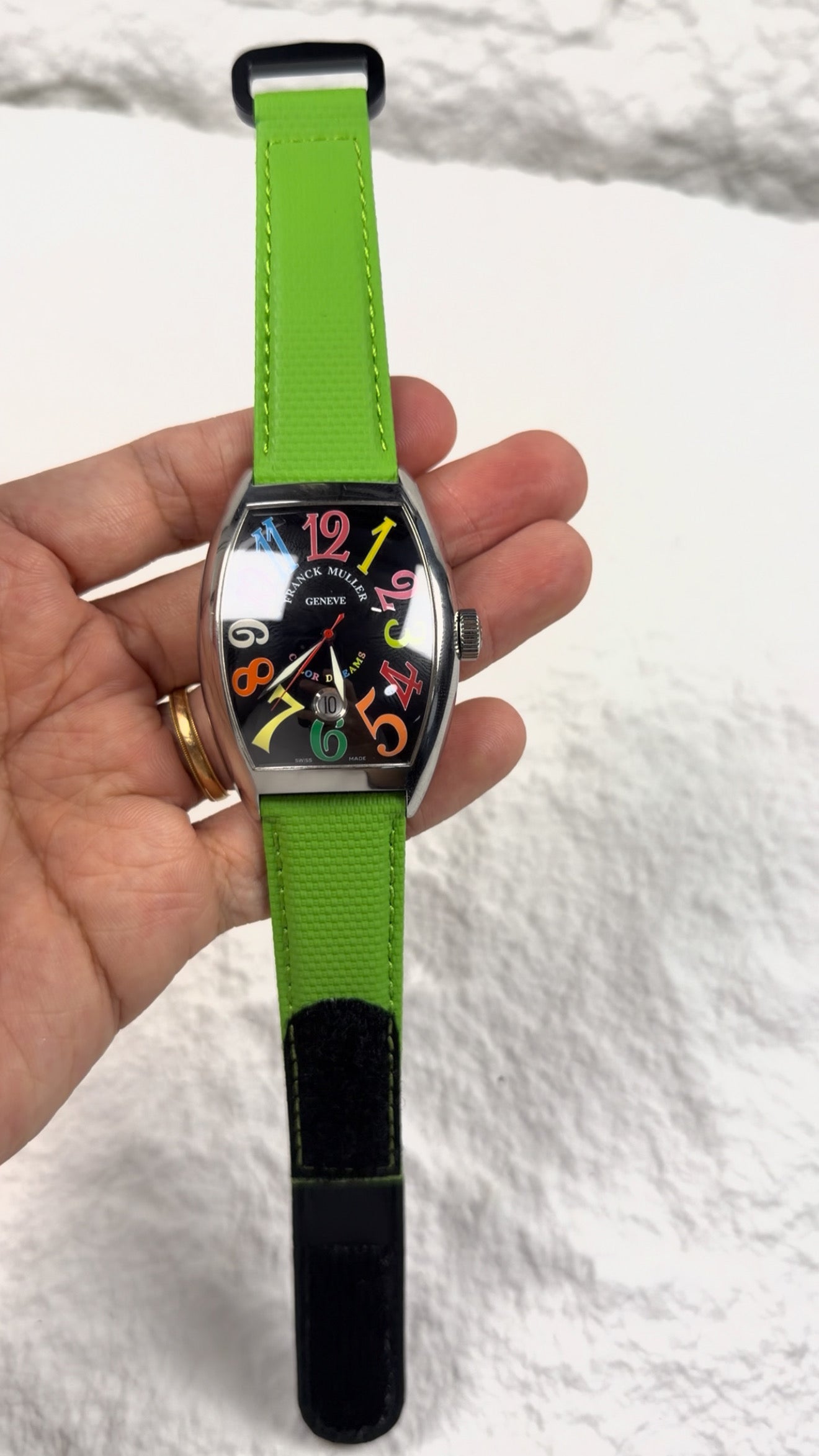 Franck Muller Colour of Dreams Canvas Velcro Strap